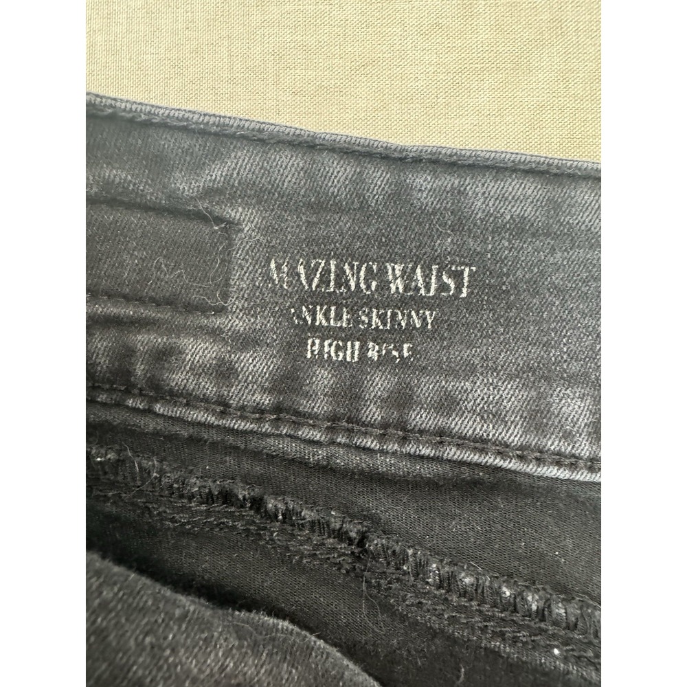 SoundStyle Womens Black High Waist Skinny Jeans Size 12 Stretch Ankle Denim - Picture 5 of 15